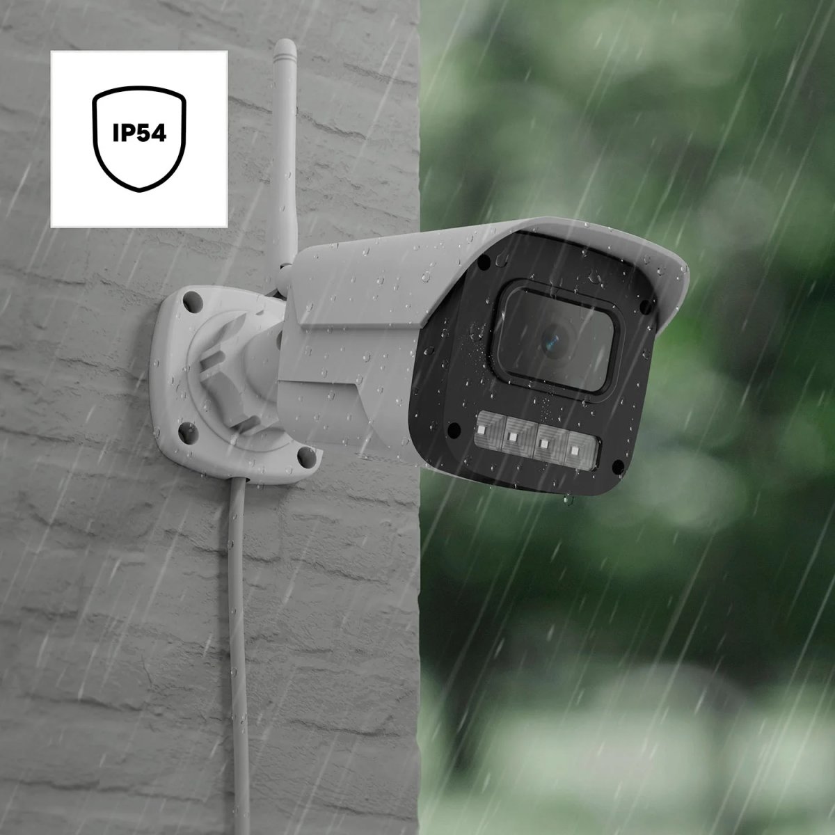 HAMA Overvågningskamera, Udendørs, hvid