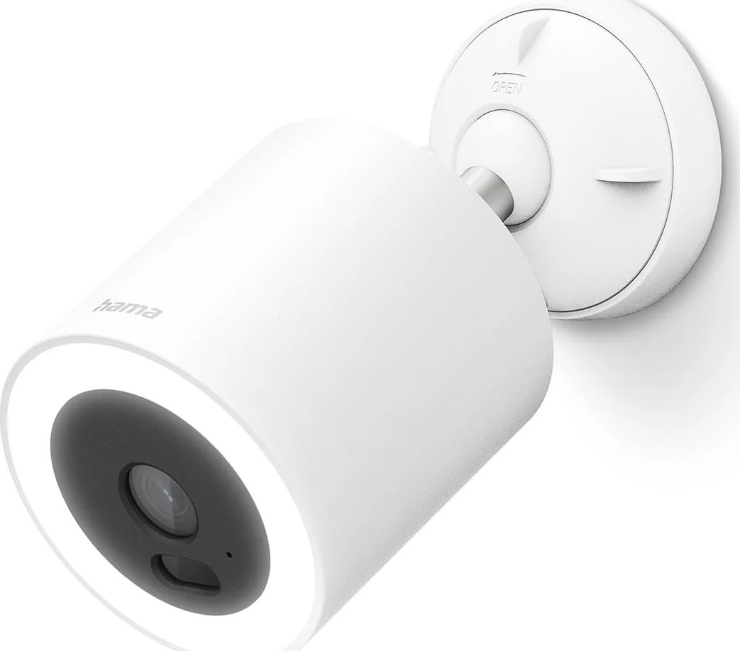 HAMA Overvågningskamera, udendørs, Wi-Fi, Hvid