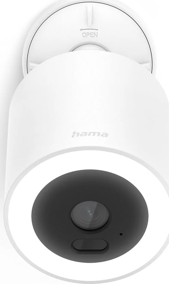 HAMA Overvågningskamera, udendørs, Wi-Fi, Hvid
