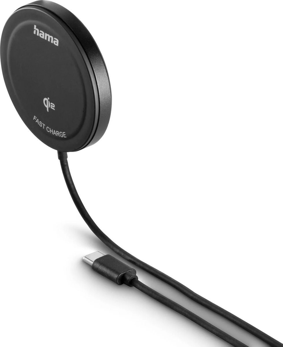 HAMA Trådløs opladning, Qi2 - 15W, Sort