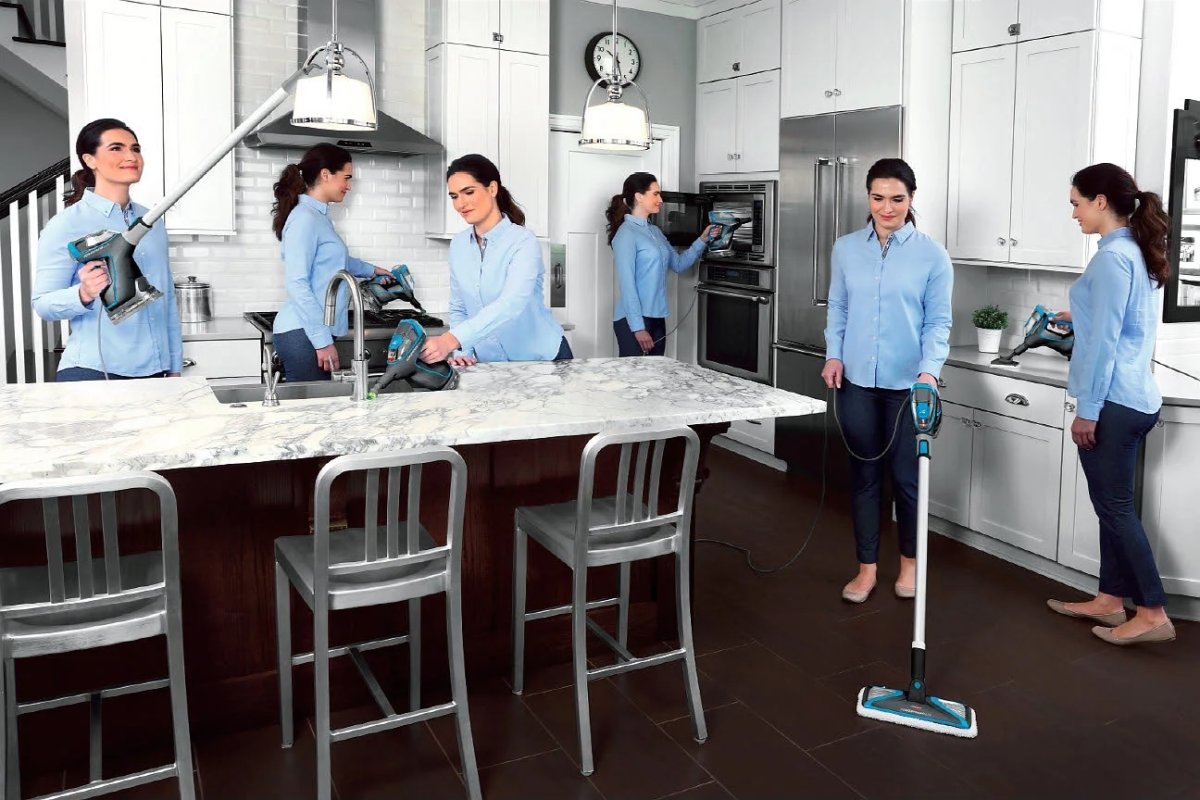 BISSELL Damprenser, 3-i-1-funktionalitet