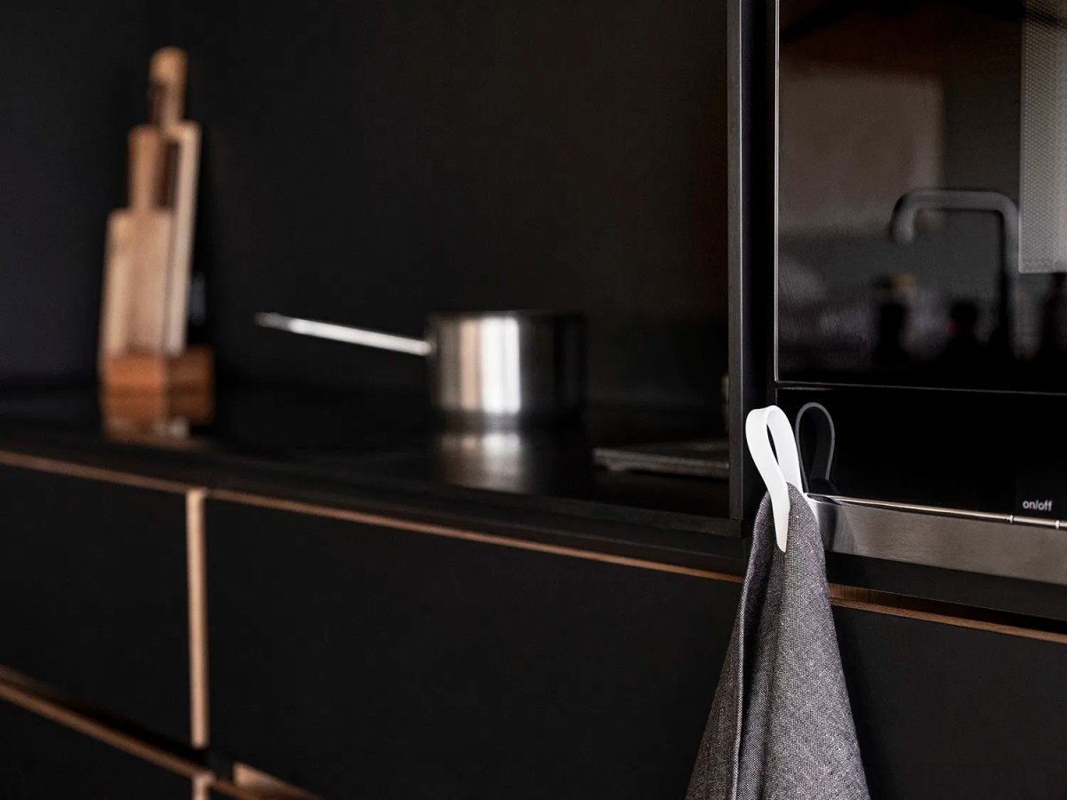 Zone Loop Magnet Håndklædestrop,2 stk., sort