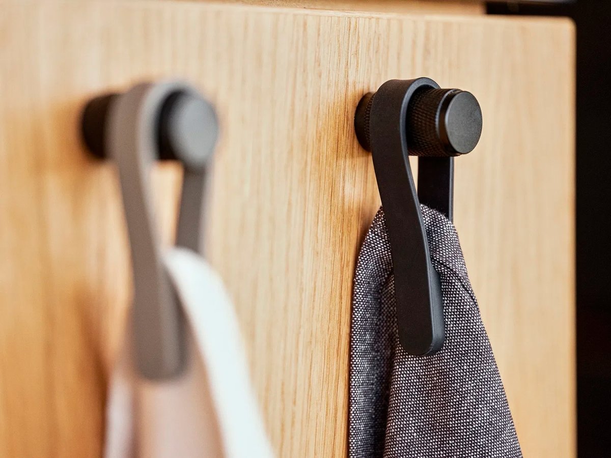 Zone Loop Magnet Håndklædestrop,2 stk., sort