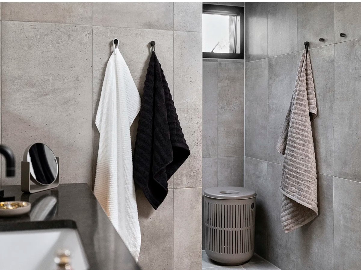 Zone Loop Magnet Håndklædestrop,2 stk., sort