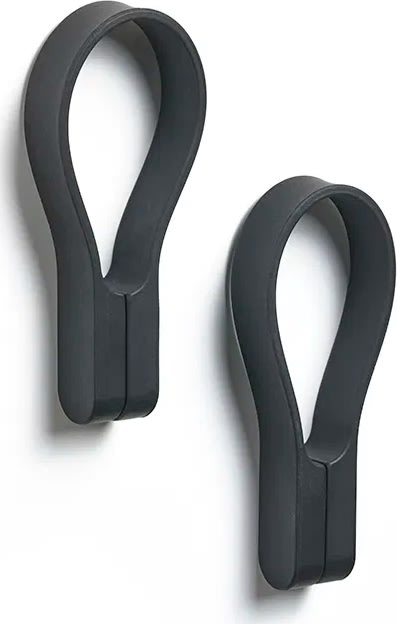 Zone Loop Magnet Håndklædestrop,2 stk., sort