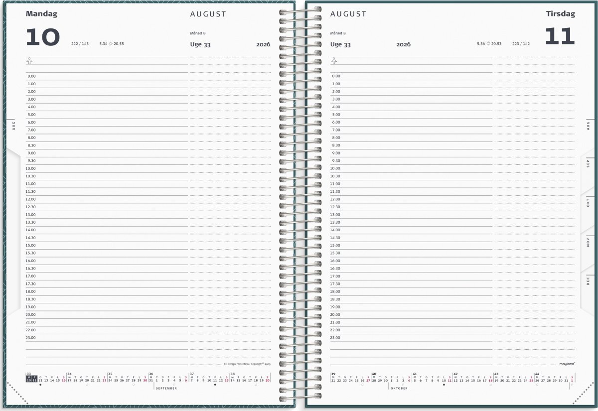 Mayland 2026 Timekalender, soft touch