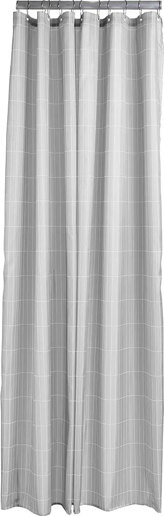 Zone Tiles Badeforhæng, 200x180cm, lys grå