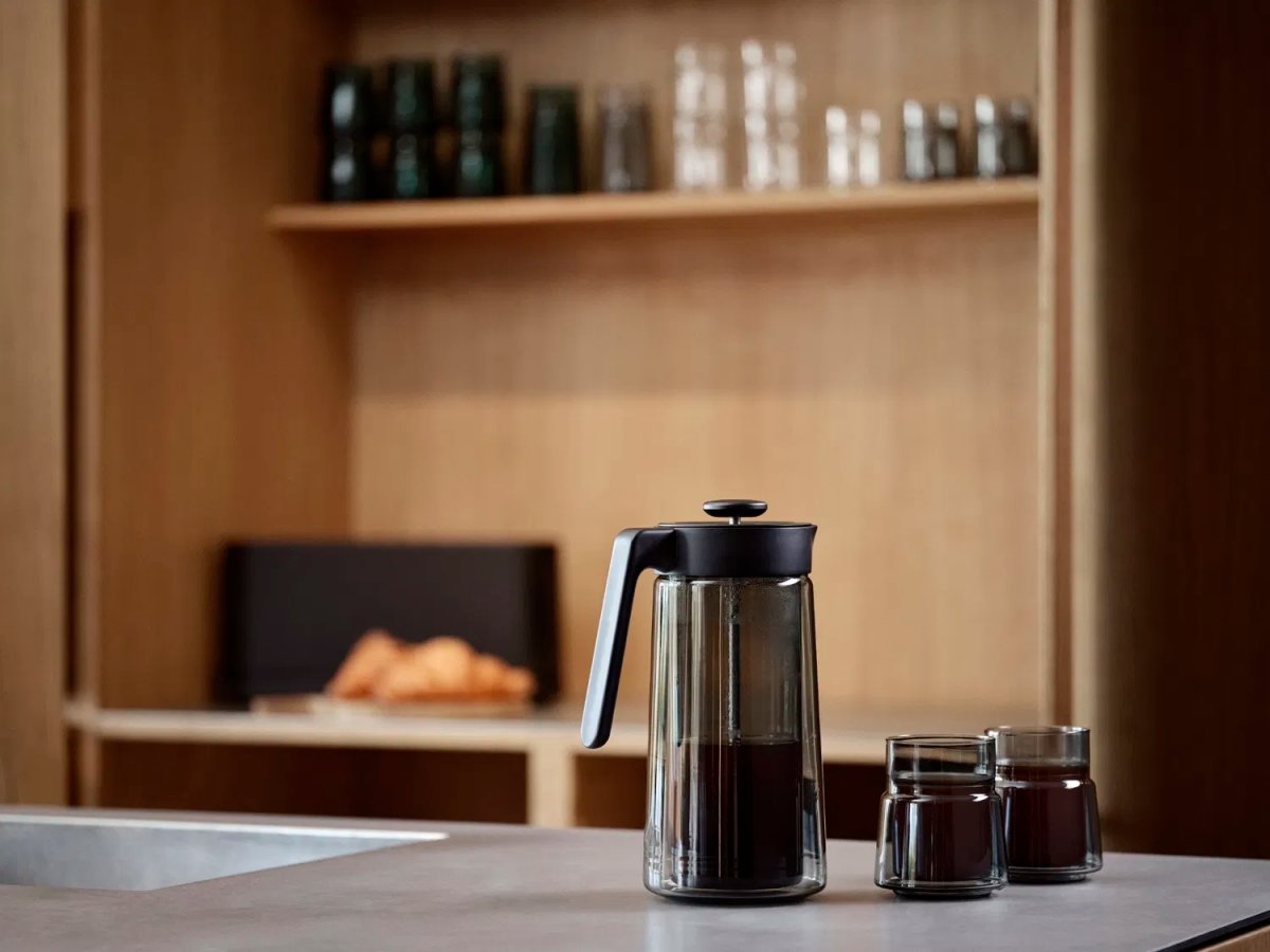 Jacob Jensen Termoglas, 2 stk, 21 cl, sort