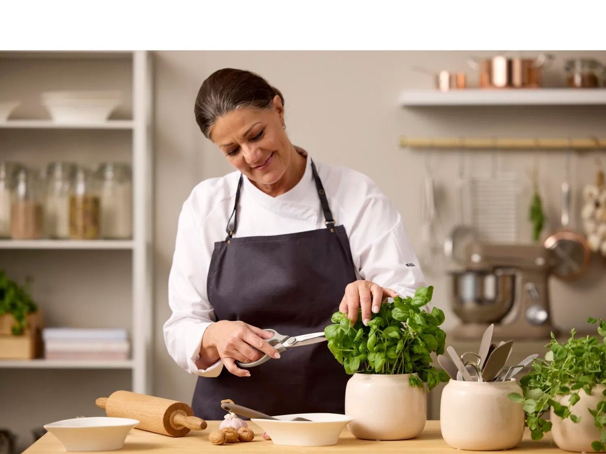 Blomsterberg Køkkensaks, 21cm, Latte