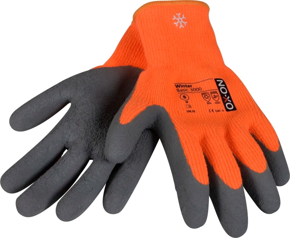 OX-ON Arbejdshandske Winter Basic 3000, Str 8