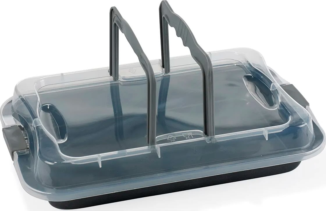 Funktion Bradepande m/låg, 36x23x4,8cm, grå