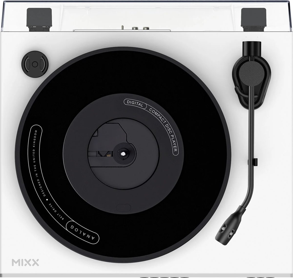 MIXX Vinyl- og CD-afspiller, Analog Plus - Hvid