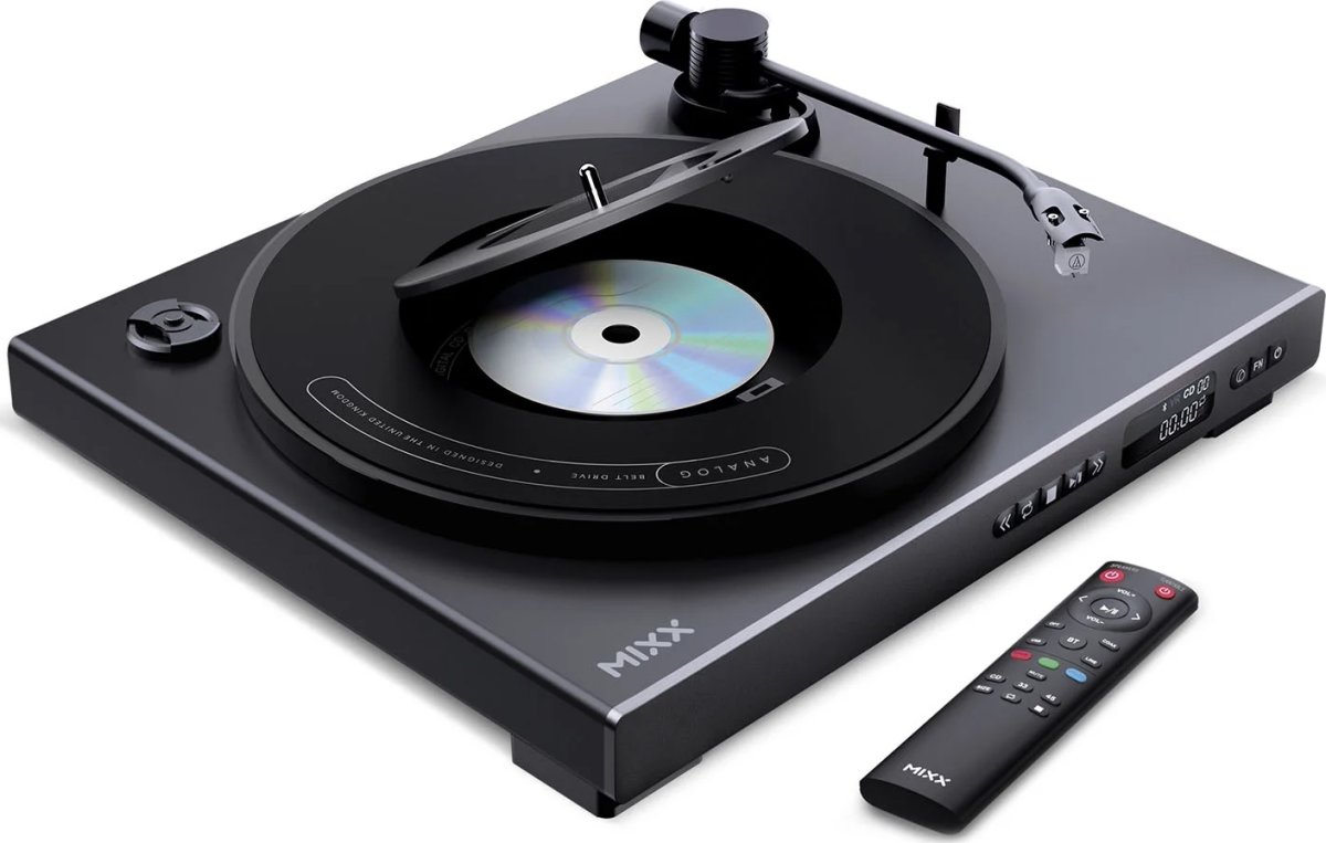 MIXX Vinyl- og CD-afspiller, Analog Plus - Sort
