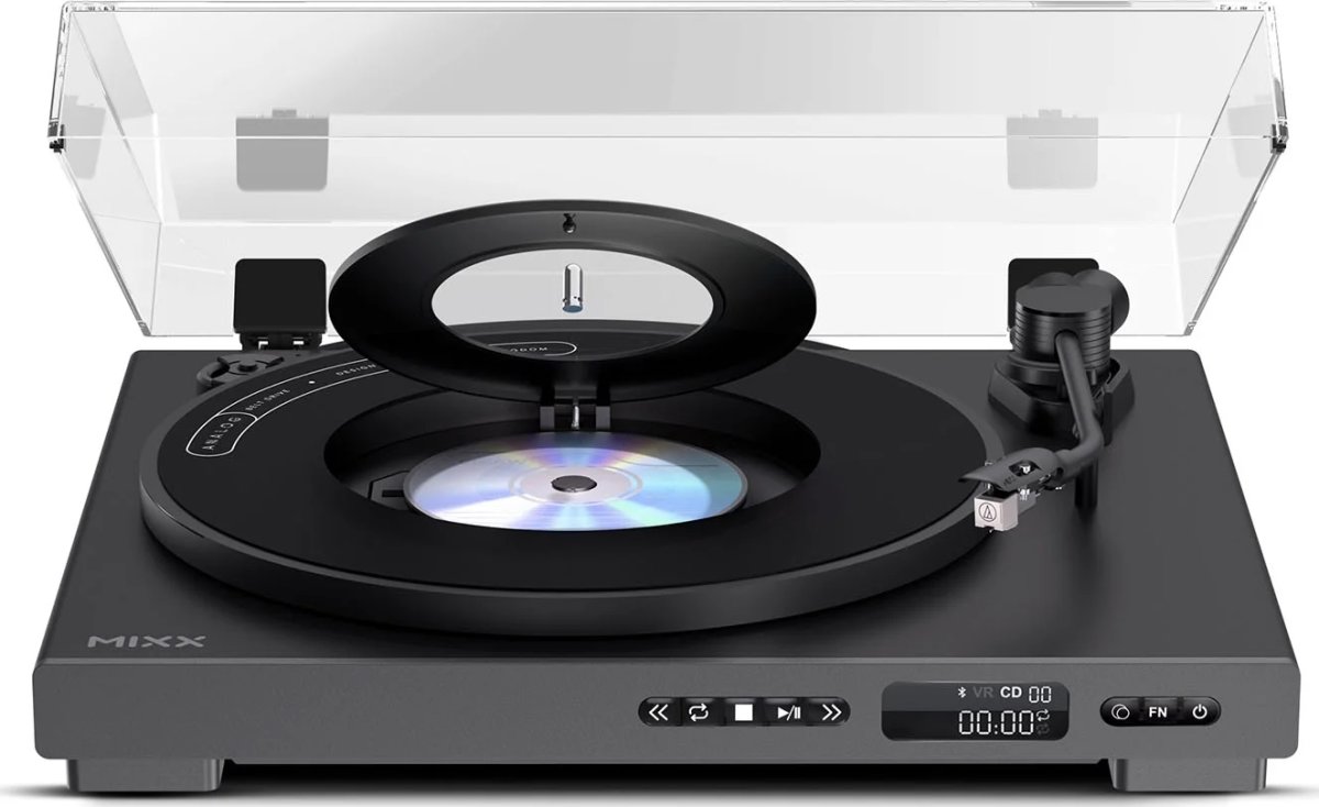 MIXX Vinyl- og CD-afspiller, Analog Plus - Sort