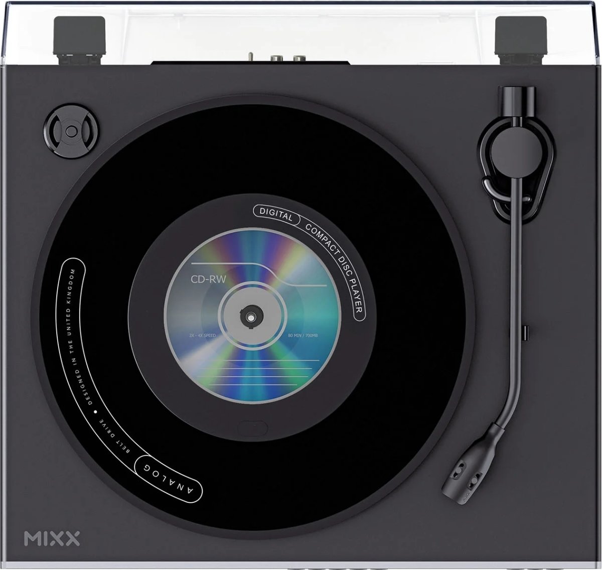 MIXX Vinyl- og CD-afspiller, Analog Plus - Sort
