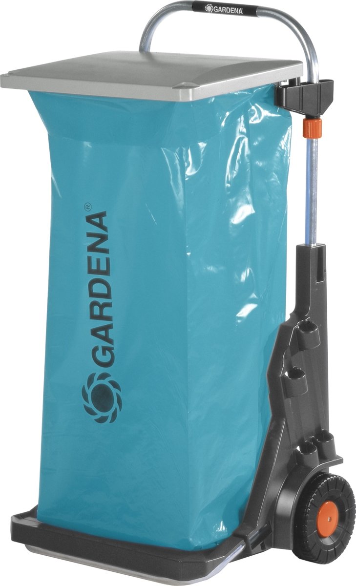 Gardena Havevogn/affaldsstativ med låg
