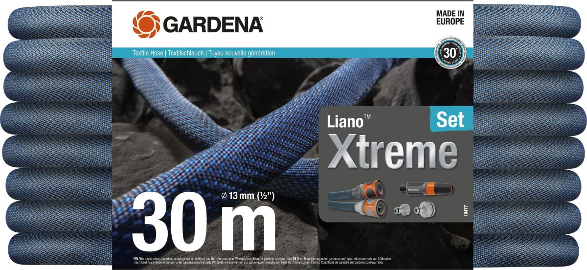 Gardena Haveslange Liano Xtreme, tekstil, 1/2" 30m
