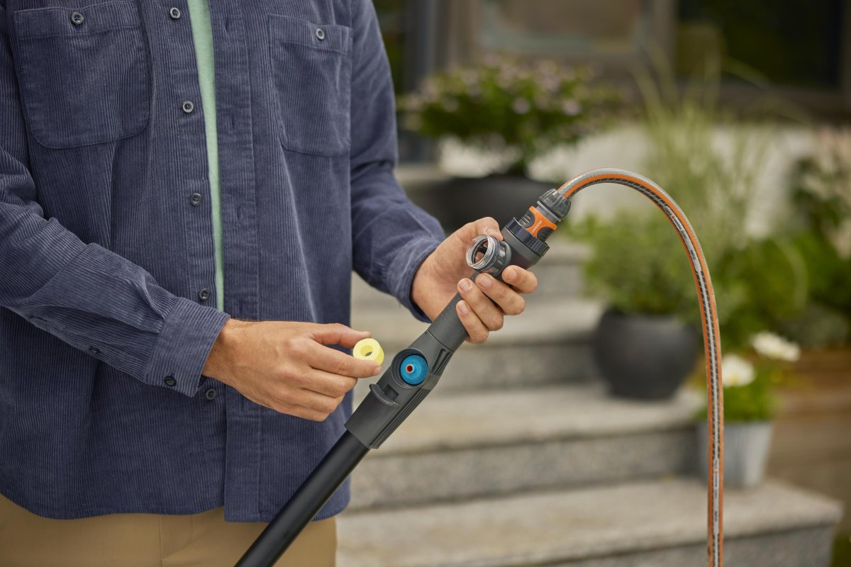 Gardena Cleansystem Teleskopskaft M-XL, 155-260cm.