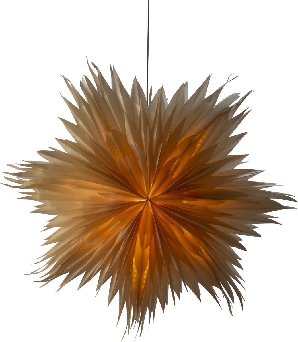 Papirstjerne, Hængende, 7 spidser, Ø60cm, perlemor