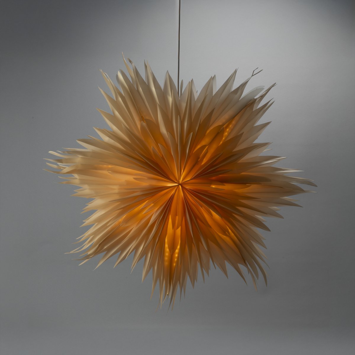 Papirstjerne, Hængende, 7 spidser, Ø60cm, perlemor