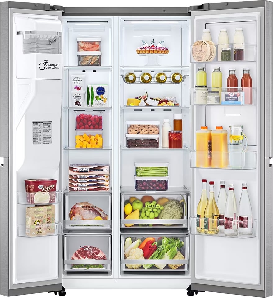 LG Amerikanerkøleskab 179 cm høj, 635L, grå