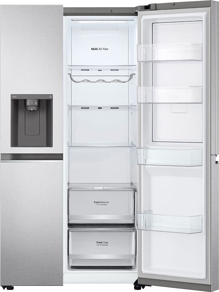 LG Amerikanerkøleskab 179 cm høj, 635L, grå