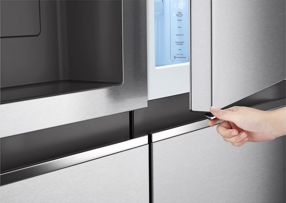 LG Amerikanerkøleskab 179 cm høj, 635L, grå