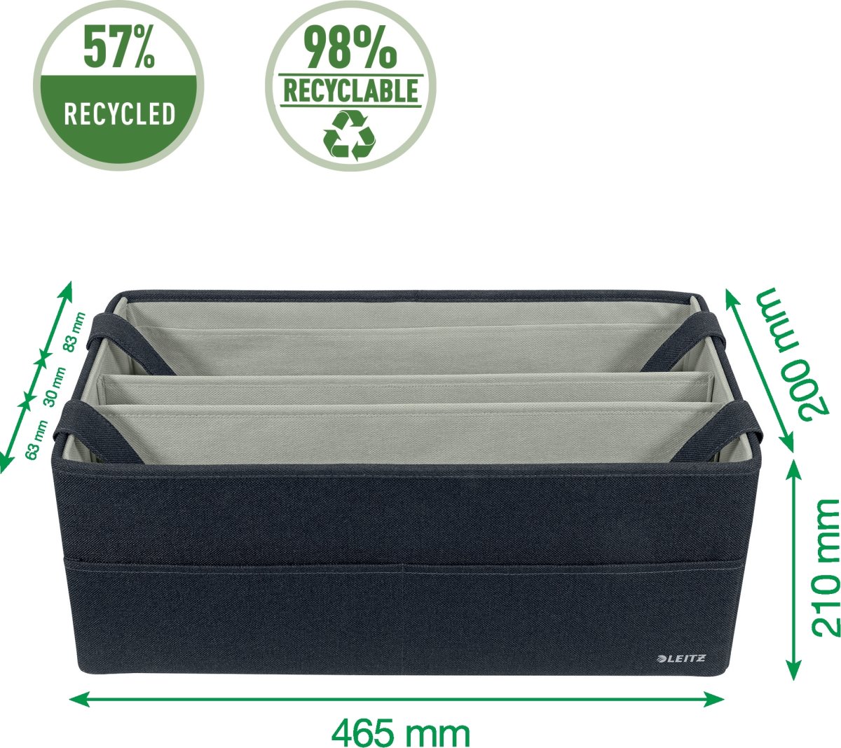 Leitz Hot Desking Arbejdstaske i stof