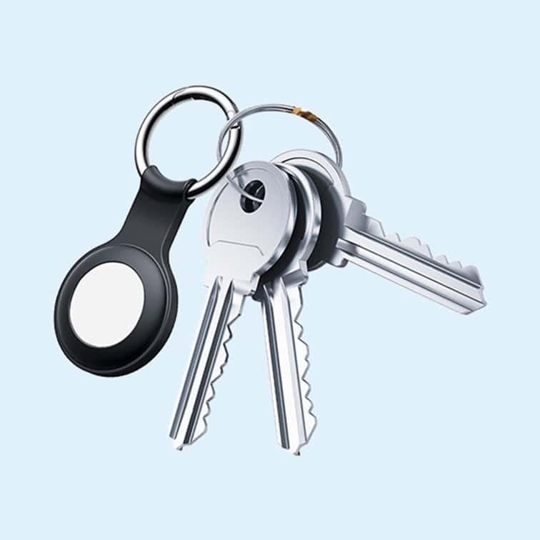 Boomee 2x Nøgleringe til Itag, sort og hvid