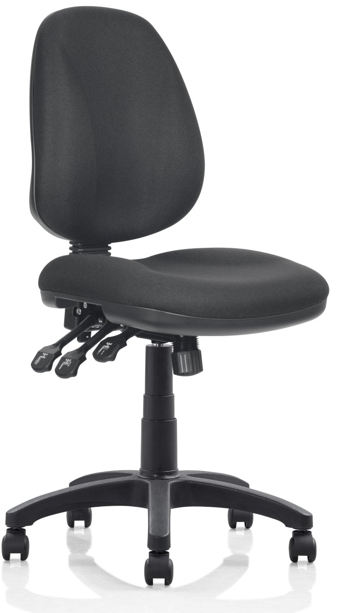 Deluxe kontorstol, sort