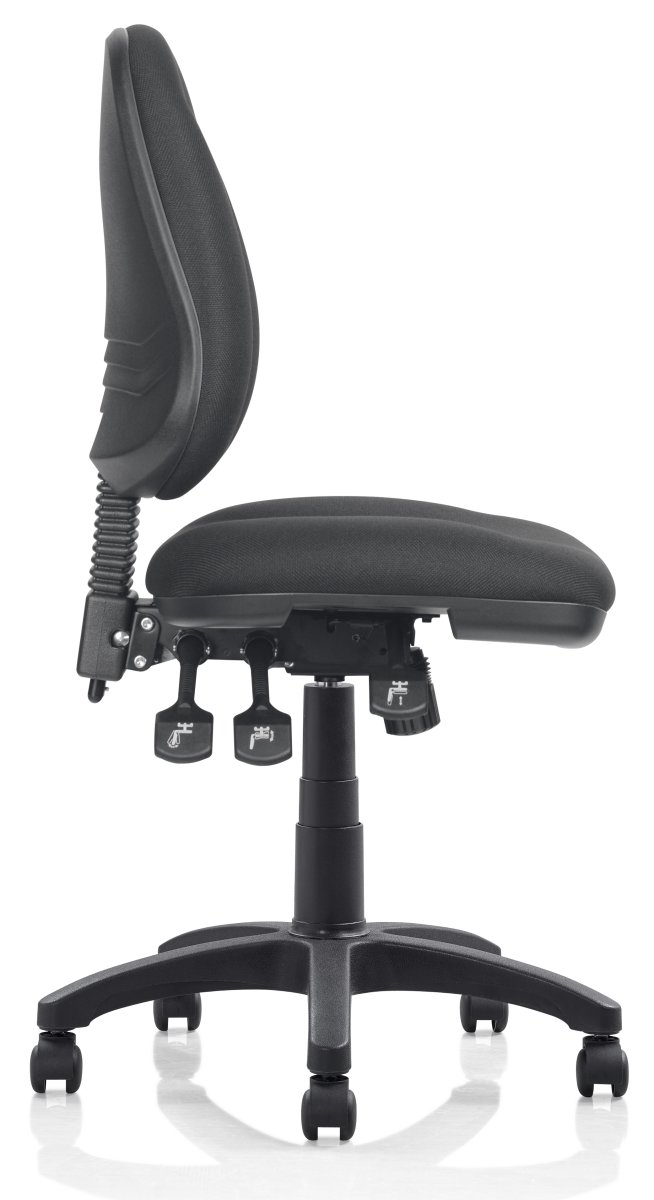 Deluxe kontorstol, sort