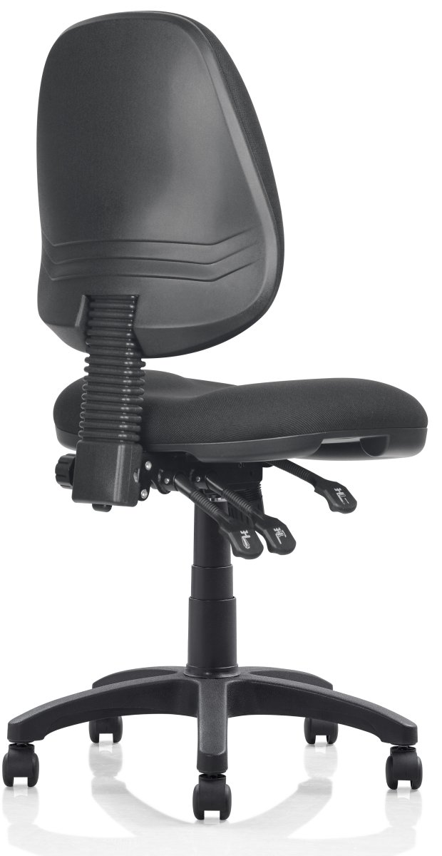 Deluxe kontorstol, sort