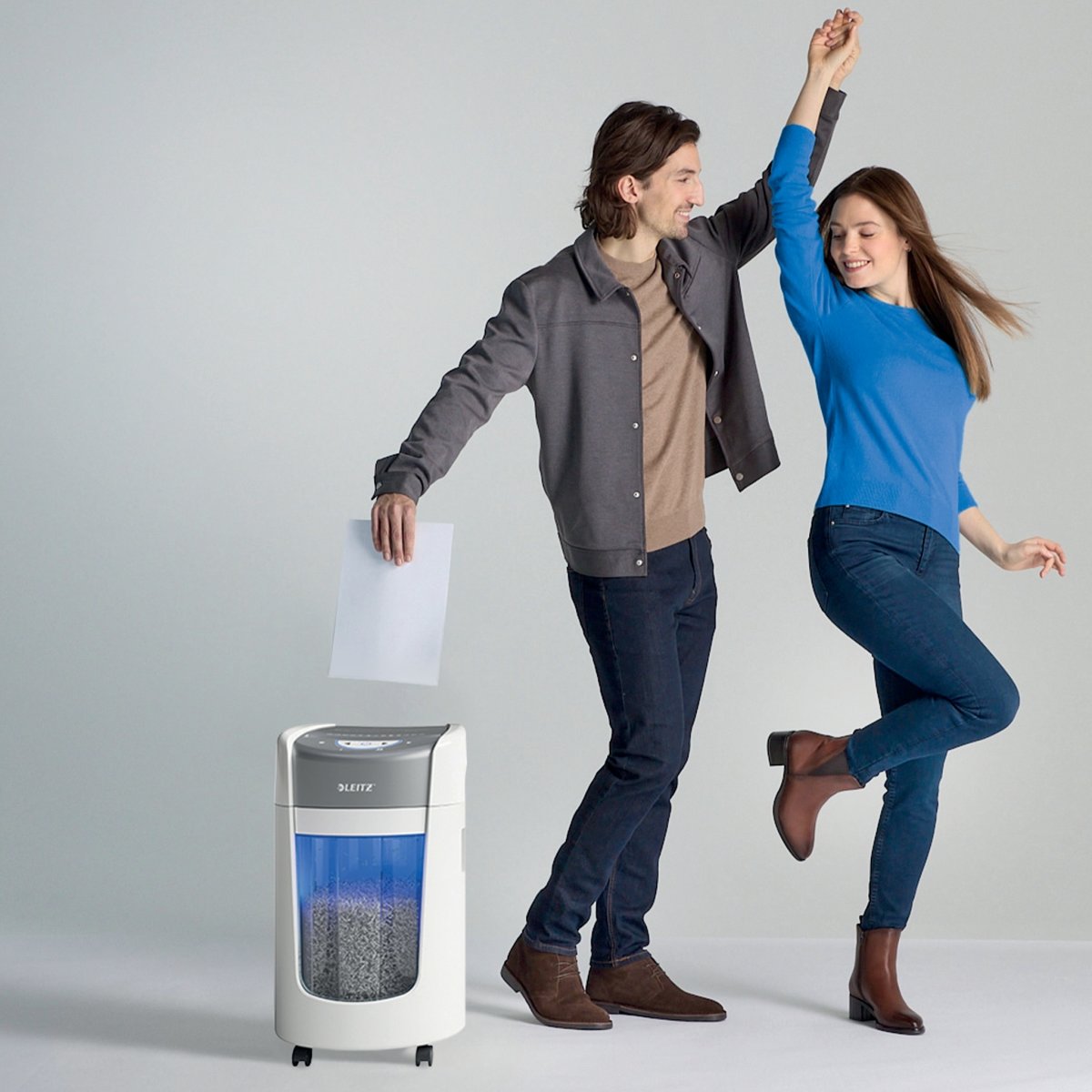 Leitz IQ OptiMax makulator, P5 22L - Hvid