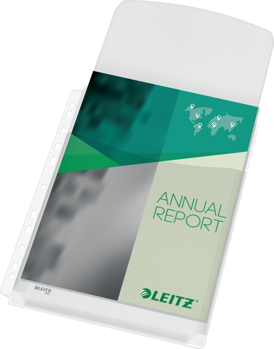 Leitz Plastlomme | A4 | Eksp. m. flap | 5 stk.