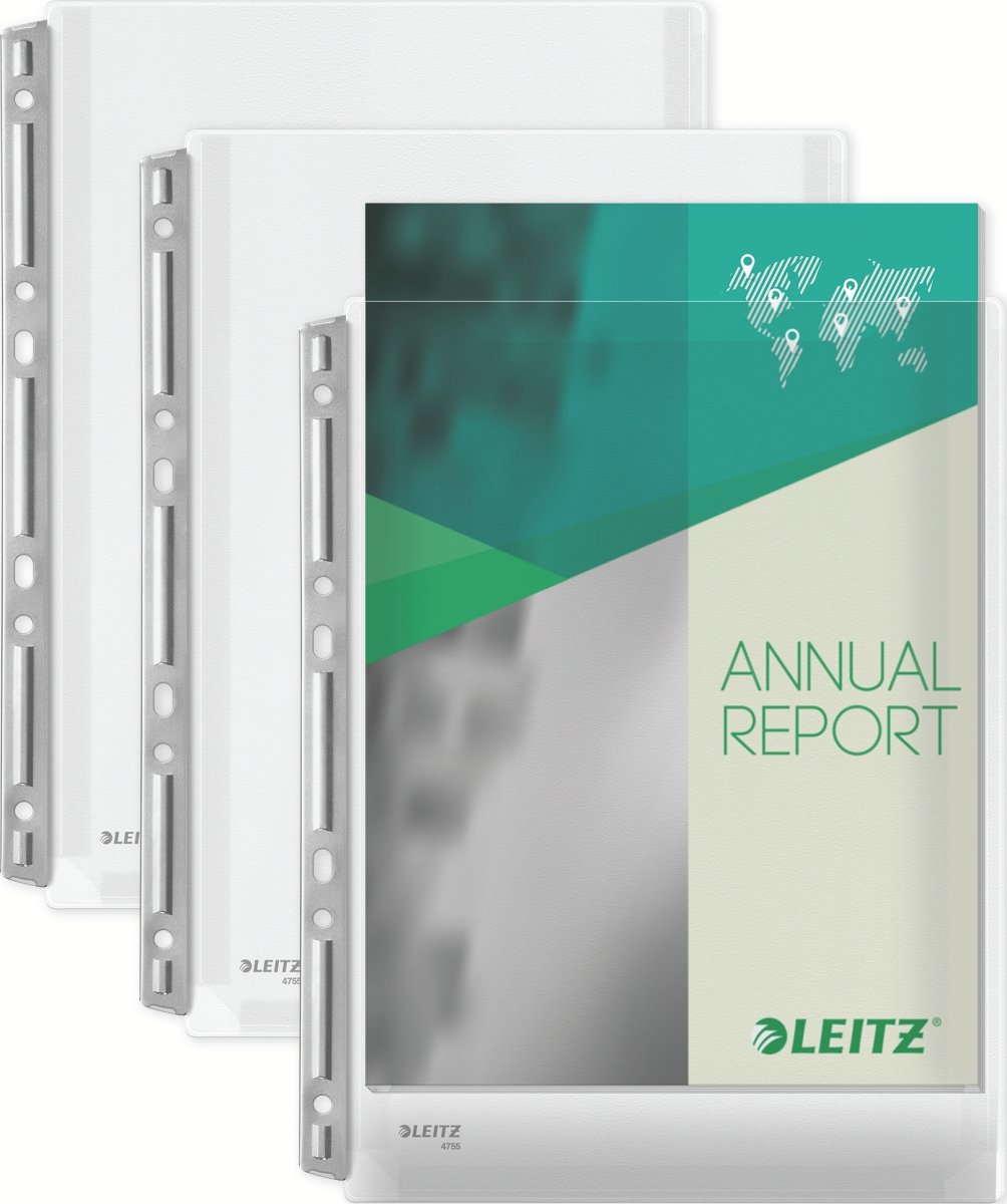 Leitz Plastlomme | A4 | Eksp. m. hulstr. | 3 stk.