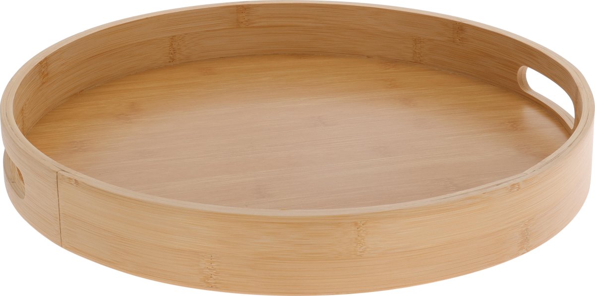 Serveringsbakke, bambus, Ø40 cm. x H5 cm.