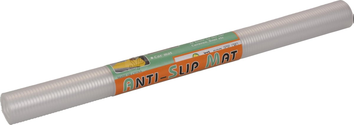 Anti-slip måtte, klar plast, 46x100 cm.