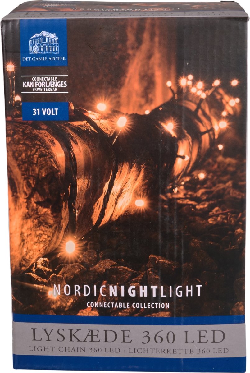 Lyskæde m/360 LED, 35,9m, forbindelig, varm hvid