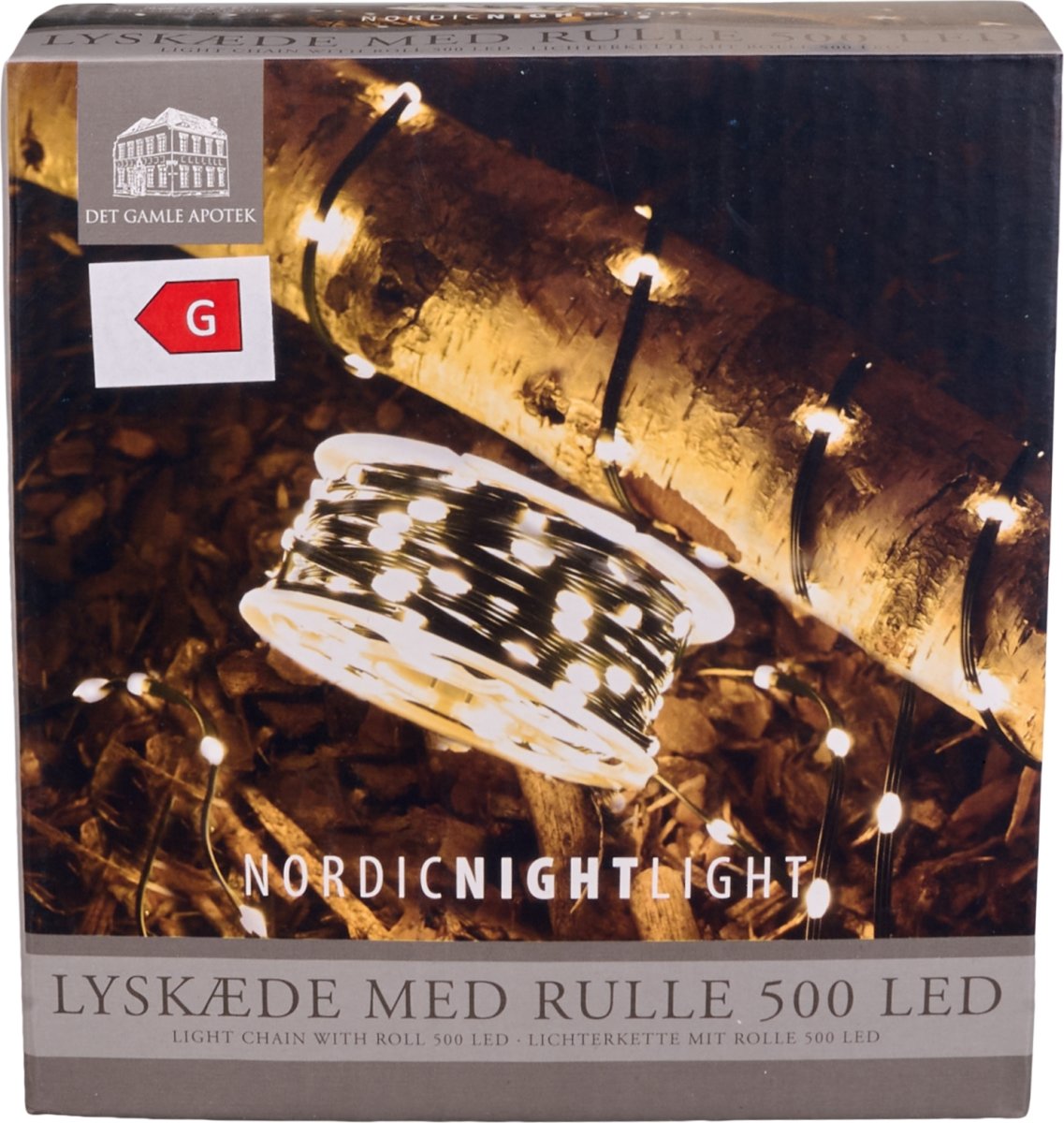 Lyskæde m/500 LED, 24,95m varm hvid