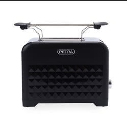 Petra 2-slice toaster, sort