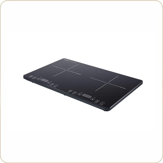 Little balance dobblt induktionskogeplade, sort