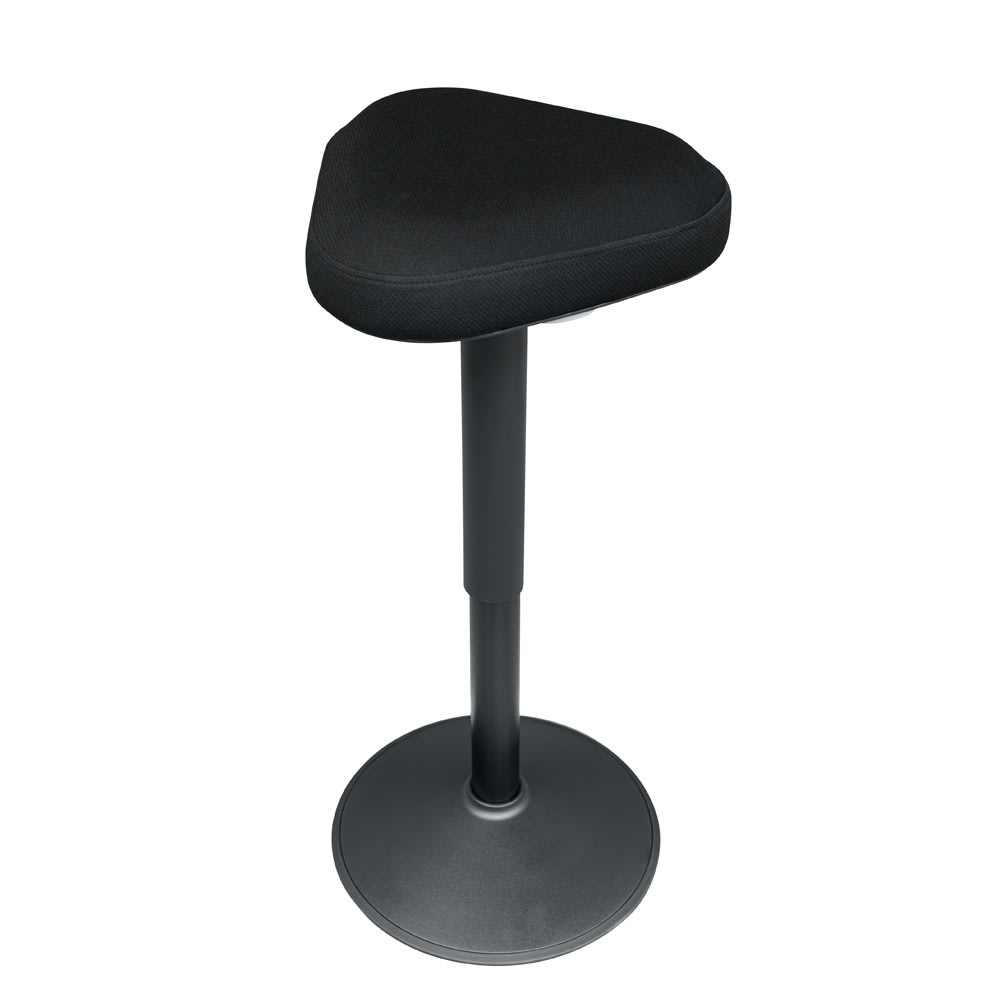 Lux balancestol, sort stel og sort stof