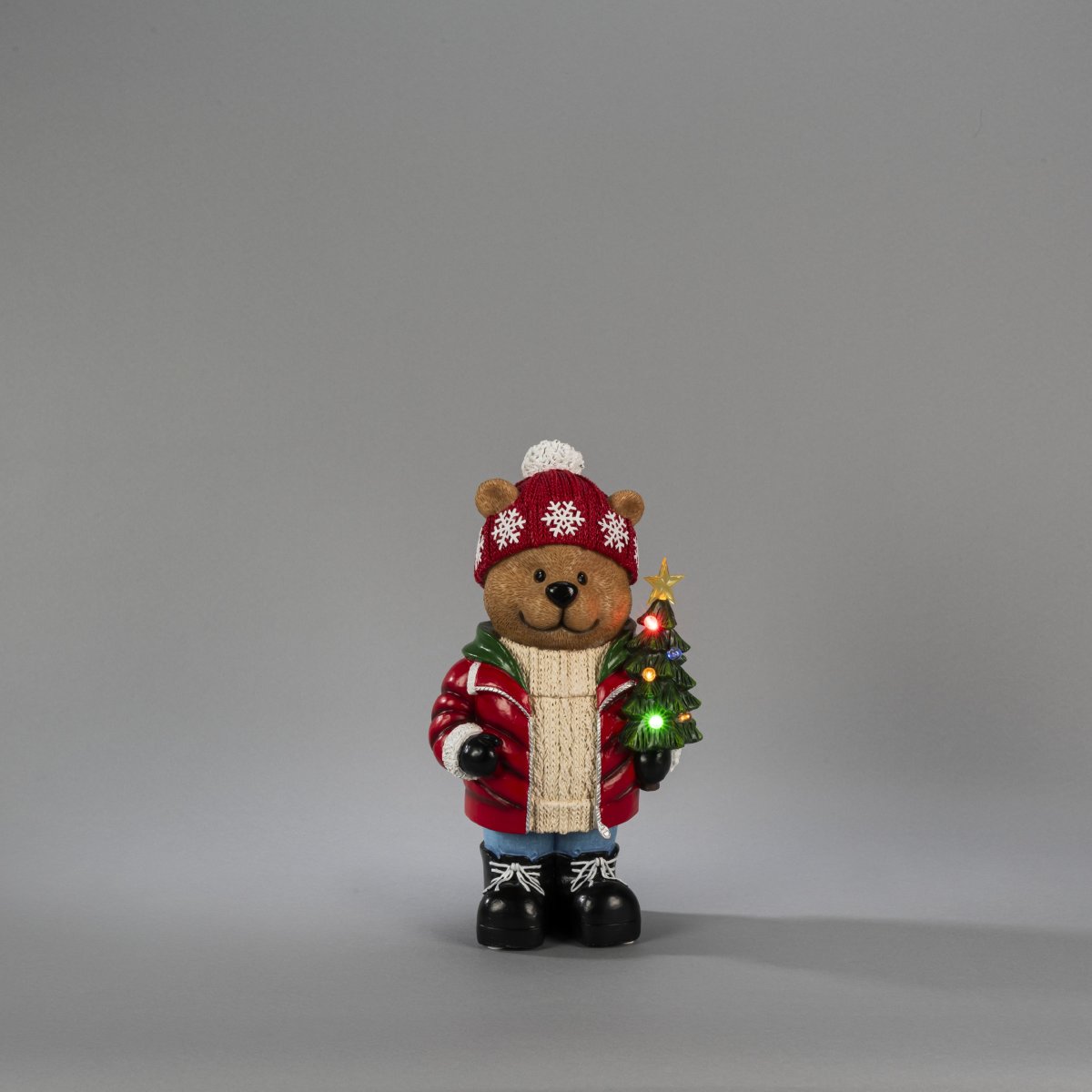 Teddybjørn m. LED,  H38cm