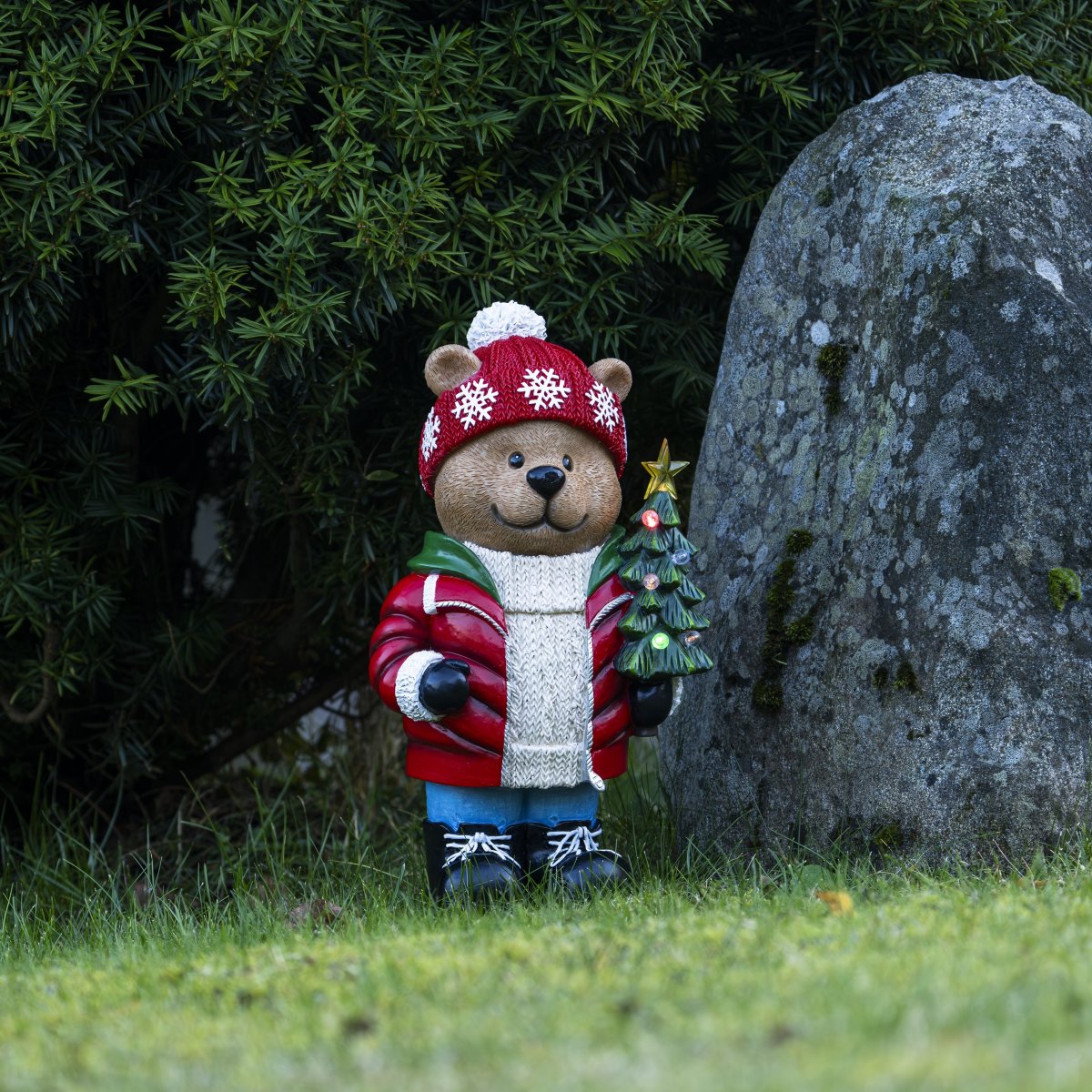 Teddybjørn m. LED,  H38cm