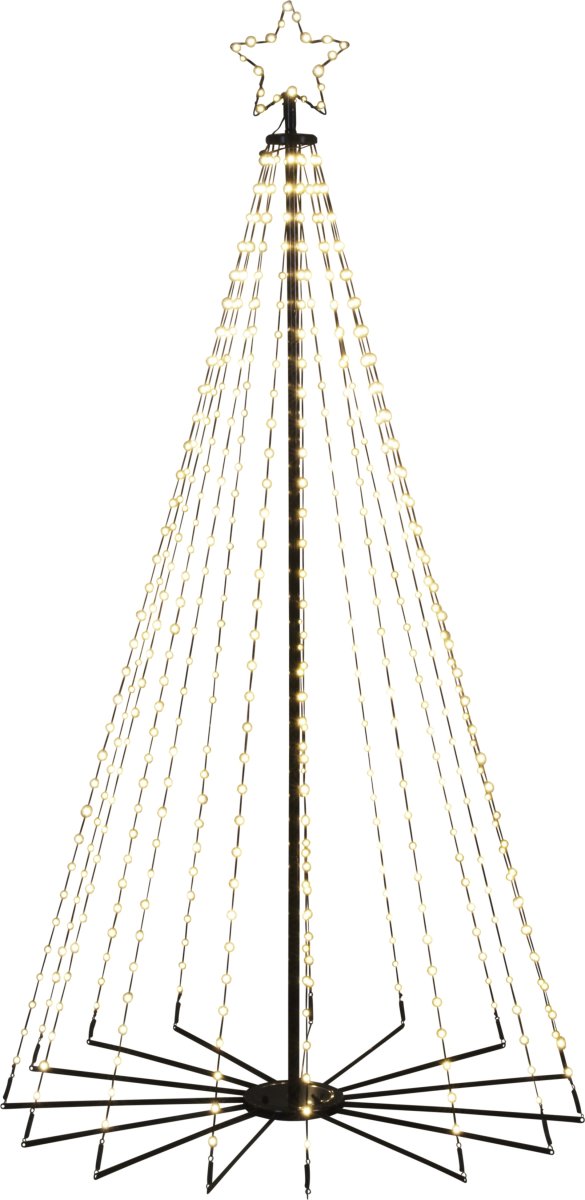 Juletræ i Metal m. LED H180cm