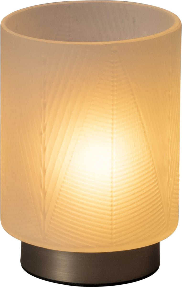 Genopladeligt LED Lys, glas, varm hvid