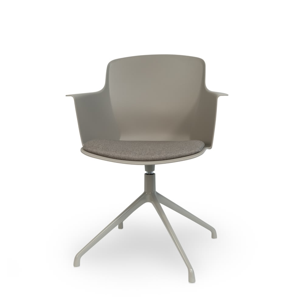 Formia konferencestol m/drejefod, grå
