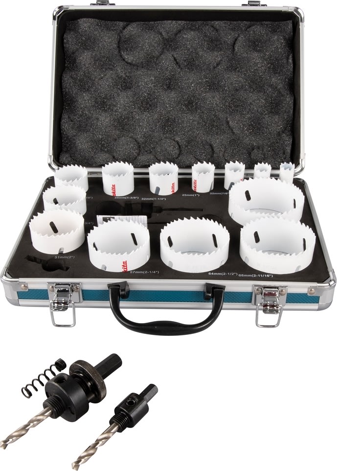 Makita Hulsavsæt, 16-76 mm, 16 dele