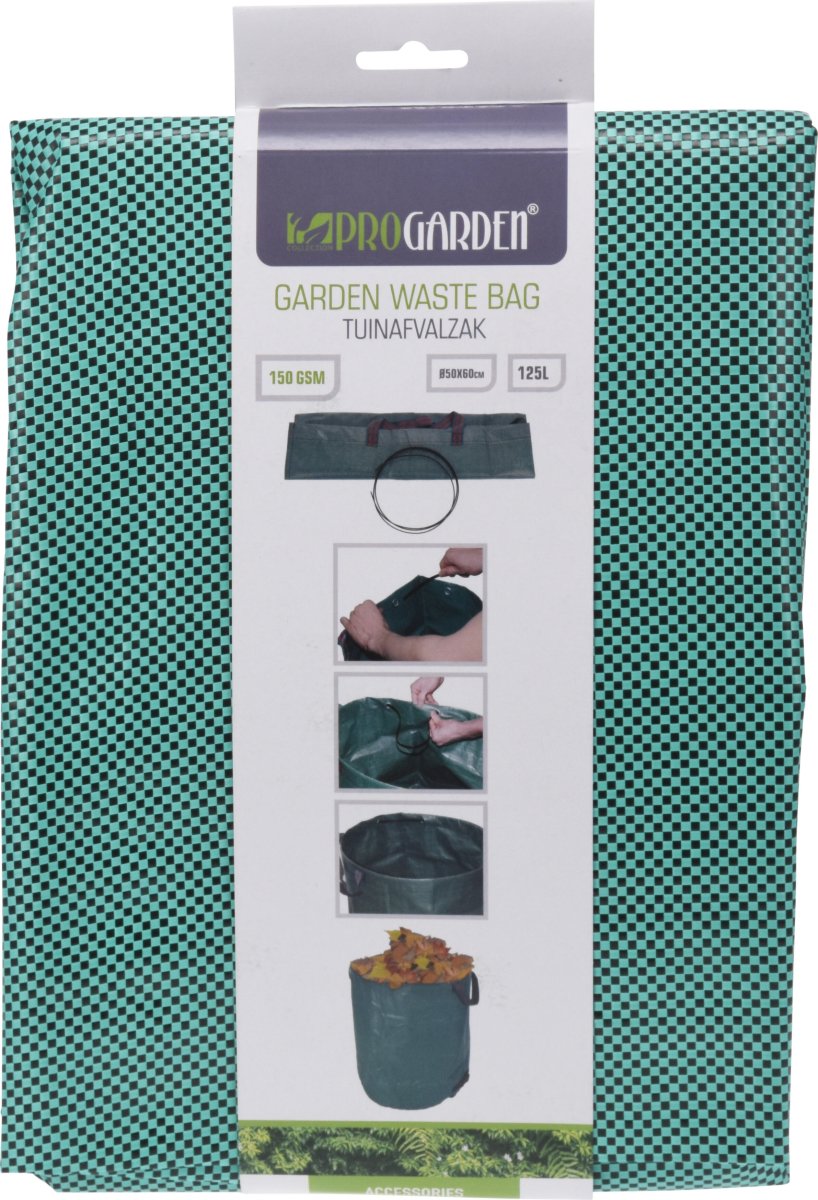 Pop-up havesæk, grøn, 125L, Ø50 x H60 cm.