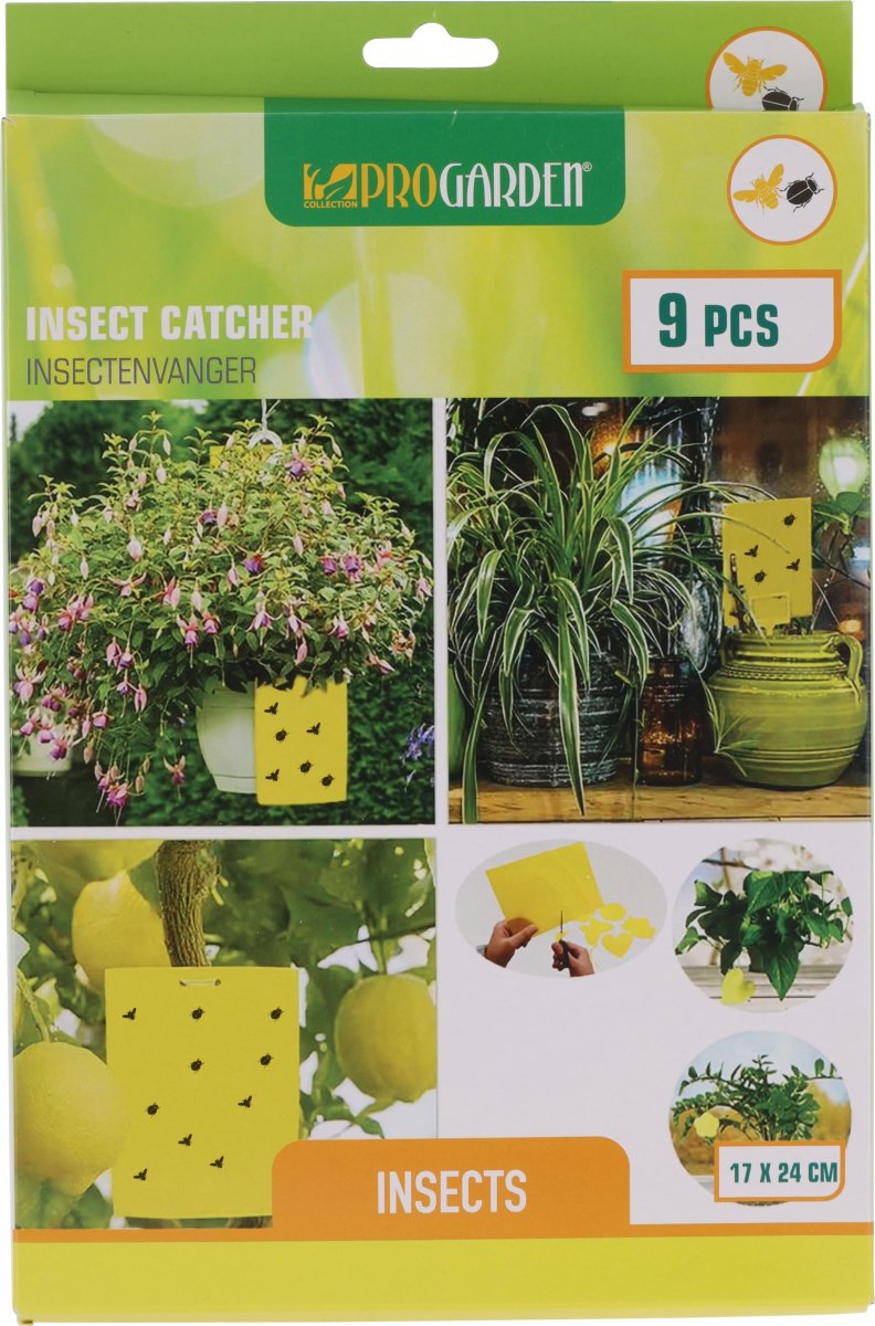 Klæbende insektpapir/fluepapir, 17x24 cm, 9 stk.